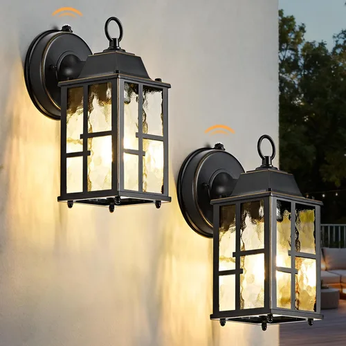 Miniatura 10 de OKELI Lámparas de pared para exteriores del atardecer al amanecer, lámpara de exterior impermeable, iluminación de aplique para el porche delantero