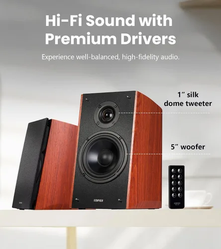 Miniatura 2 de Altavoces de estantería Edifier R2000DB Active Negro (Piano Black)