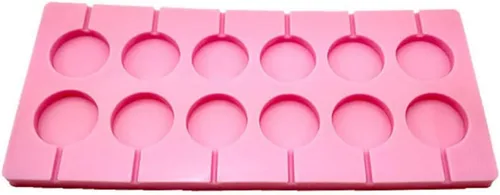 Miniatura 8 de Ciieeo Moldes redondos para piruletas de 12 capacidades, kit de moldes para Halloween, Navidad, caramelo duro, chocolate, chocolate de Navidad