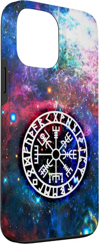 Miniatura 3 de Funda nórdica para iPhone 13 Pro Max Vegvisir Viking brújula símbolo de protección de runas celtas
