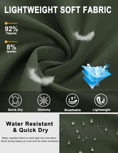 Miniatura 29 de TACVASEN Pantalones cortos deportivos para correr para hombre, 9 pulgadas, de secado rápido, pantalones cortos ligeros de verano, 3 bolsillos