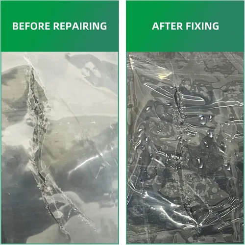 Miniatura 6 de Cinta de reparación de invernaderos, cinta de plástico para invernadero de 6.3 mil de grosor, cinta transparente resistente a los rayos UV