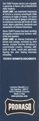 Miniatura 7 de Proraso Eau De Colonia, Lima Azur, 3.4 Fl Oz