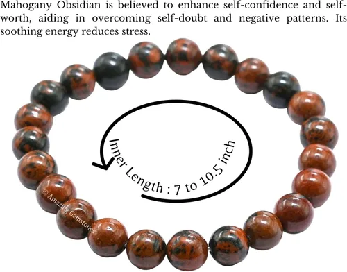 Miniatura 224 de Amazing Gemstone Crystal Bracelet for Women Men's Gifts - Protection Healing Crystal Bracelet - 8mm Gemstone Beaded Stretchable Bracelet Pulseras