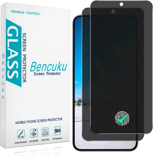 Miniatura 8 de (Paquete de 2 protectores de pantalla de privacidad diseñados para Samsung Galaxy A14 5G, vidrio templado anti-espía, antiarañazos, sin burbujas)