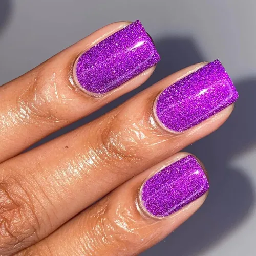 Miniatura 5 de Whats Up Nails - Plumingo Party Flash - Esmalte de uñas reflectante granate con dúocromo iridiscente brillante púrpura brillante barniz de esmalte