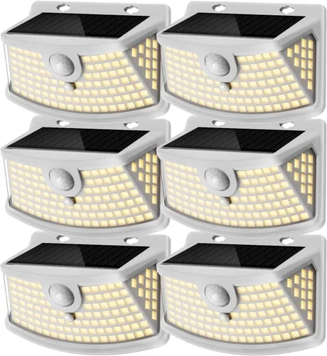 Miniatura 16 de Aootek Luces solares con sensor de movimiento, 120 luces LED con reflector de luces, gran angular de 270°, impermeable IP65, luces de paso