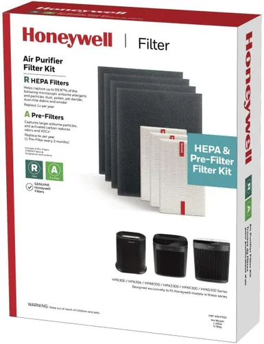 Miniatura 9 de Honeywell Kit de Repuesto de Filtro Purificador de Aire HEPA para Purificadores de Aire de las Series HPA300, HPA3300, HPA5300, HPA8350, Paquete