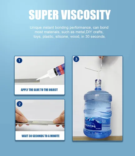 Miniatura 4 de Super pegamento transparente ultra fuerte, tubos de 0.11 onzas, adhesivo instantáneo perfecto para cerámica, madera, metal, goma, plástico, vidrio