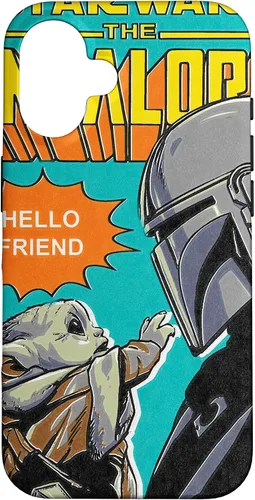 Miniatura 31 de Funda para iPhone 14 Pro Max Star Wars The Mandalorian Mando y el Niño