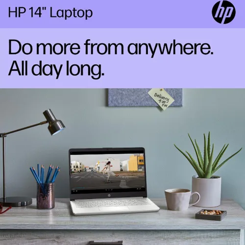 Miniatura 3 de HP 14 portátiles (antirreflejos de 14 pulgadas, Intel Celeron N4120, 8 GB de RAM, 128 GB eMMC + tarjeta SD IST de 128 GB) para el hogar