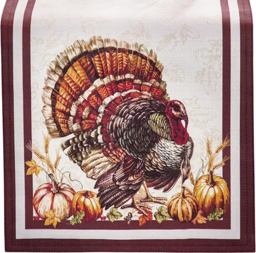 Miniatura 11 de Elrene Home Fashions Autumn Heritage - Manteles individuales de diseño de pavo, juego de 4, 13 x 19 pulgadas