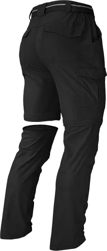 Miniatura 46 de Pantalones de senderismo para hombre, convertibles, con cremallera, ligeros, impermeables, de secado rápido, pesca al aire libre, viajes, safari