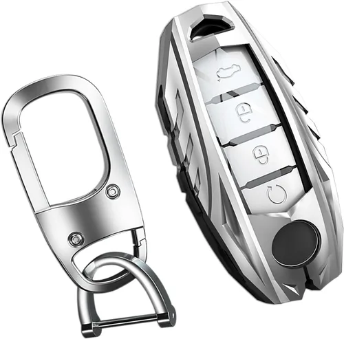 Funda para llavero Nissan con llavero, elegante y duradera funda de protección de aleación de zinc compatible con Altima Maxima Rogue Armada Color