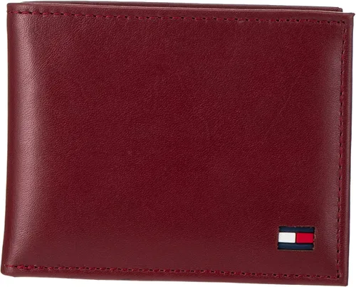 Miniatura 5 de Tommy Hilfiger Cartera de cuero genuino para hombre con múltiples ranuras para tarjetas