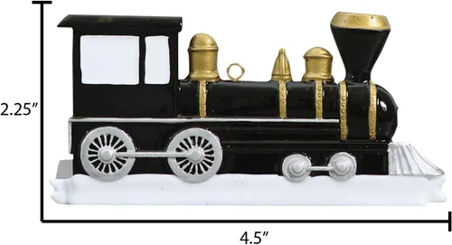 Miniatura 3 de Adorno de tren personalizado 2025 – Adorno Polar Express de tren de locomotora, regalos para viajeros internacionales, vehículo de Navidad