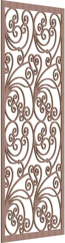 Miniatura 31 de 9 3/8"W x 24 3/8"H x 1/4"T Marilla Decorativos Paneles de Pared de Madera Calado, Abedul