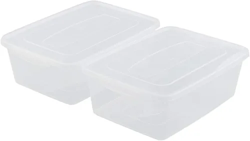 Miniatura 7 de Farmoon Contenedor de almacenamiento transparente de 16 cuartos de galón, contenedores de plástico con tapa, 2 paquetes
