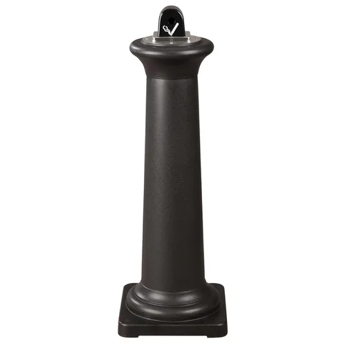 Miniatura 2 de Rubbermaid Commercial Products GroundsKeeper - Receptáculo para fumar toscano de metal negro al aire libre para parques/centros comerciales al aire