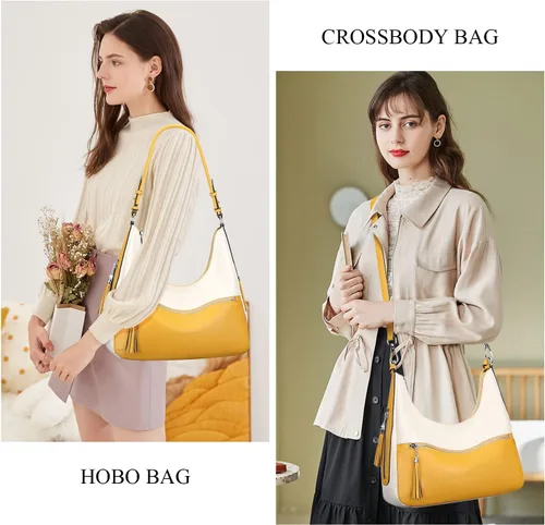 Miniatura 3 de Over Earth Genuine Leather Hobo Bags for Women Medium Soft Purses Casual Shoulder Bag and Handbags