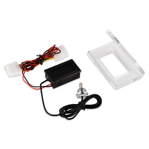 Miniatura 6 de Detector de temperatura PC Computadora de refrigeración por agua Detector de temperatura Termómetro digital/Dial Kit de marco de pantalla LCD