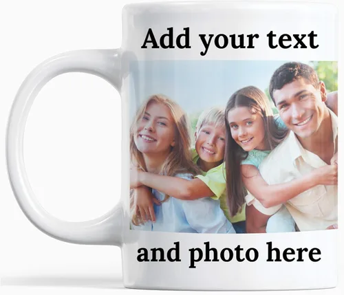 Miniatura 16 de Tazas de café con foto personalizada, 15 oz. con imagen, texto, nombre en tazas de café, regalos personalizados, taza personalizada de cerámica