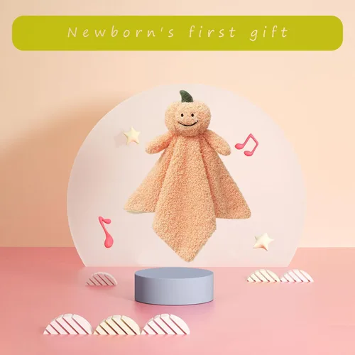 Miniatura 4 de Manta de seguridad suave de calabaza naranja bebé, manta de felpa con personaje de calabaza, regalo de baby shower/guardería, manta para acurrucarse