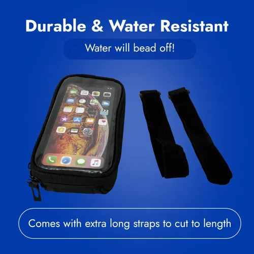 Miniatura 3 de BiKase Beetle - Bolsa grande para teléfono para bicicleta eléctrica, soporte de teléfono de nailon resistente al agua para bicicletas, compatible