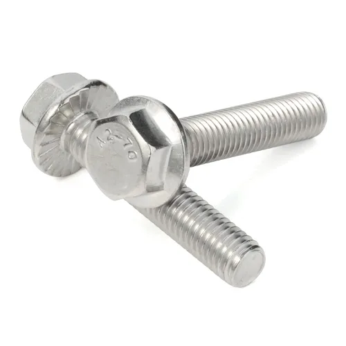 Miniatura 6 de Tornillos hexagonales con brida M10-0.059 x 1.181 in Brida Tornillos hexagonales, acero inoxidable 18-8 (304), acabado liso, DIN 6921, 5 PCS