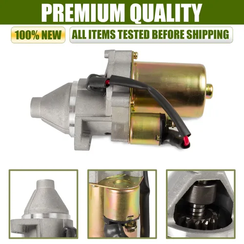 Miniatura 3 de Motor de arranque compatible con Honda GX340 GX390 GX420 11HP 13HP 16HP Afron, Allmand, Ditch Witch, con solenoide. Reemplaza 1280002750