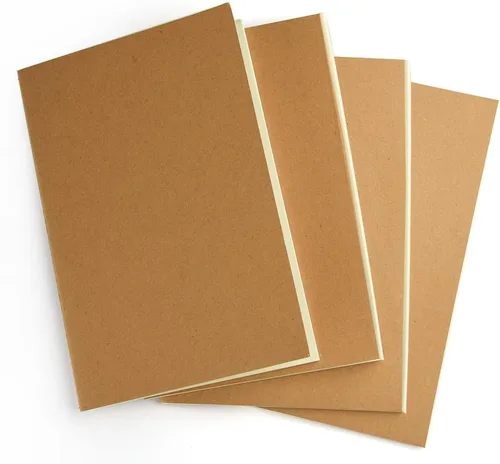 Miniatura 3 de Coopay Paquete de 36 cuadernos de papel kraft con cubierta marrón a granel para viajeros, tamaño A5, 8.268 in x 5.512 in, 60 páginas rayadas/30