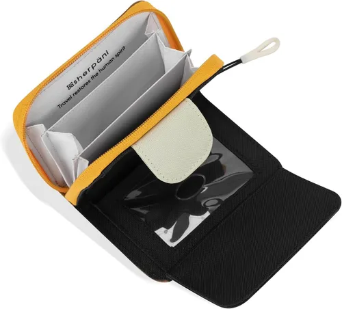 Miniatura 20 de Sherpani Barcelona, pequeña cartera de nailon plegable con bolsillo con cremallera para mujer, bolsa de viaje, protección RFID