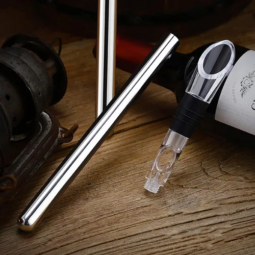 Miniatura 5 de Enfriador de vino para padres, 3 en 1, acero inoxidable 304, enfriadores de botellas de vino sin hielo rápido, accesorio de vino, regalos