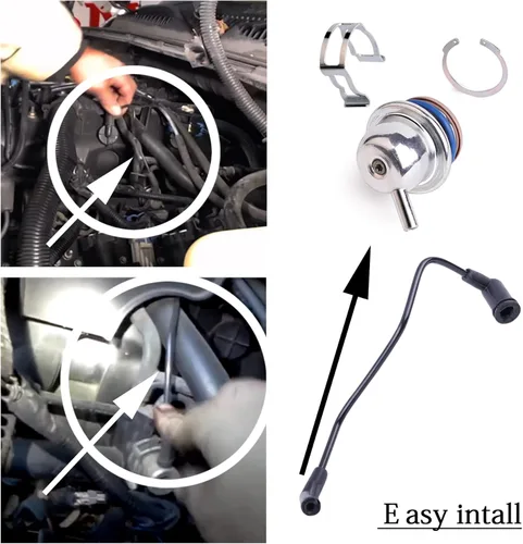 Miniatura 5 de 17113556 Regulador de presión de inyección de combustible Manguera de línea de vacío compatible con GM H2 Buick Isuzu, Chevy Avalanche Express