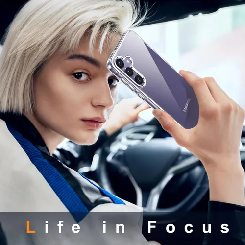 Miniatura 6 de Oterkin Funda transparente para Samsung Galaxy S24, tecnología antiamarilleo 20X, funda para teléfono S24 con 4 bolsas de aire integradas
