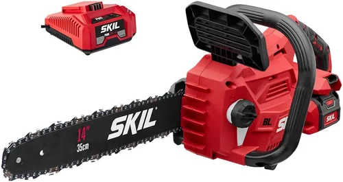 Miniatura 9 de SKIL PWR CORE 40 Kit de motosierra sin escobillas de 40 V 12 pulgadas con mango superior que incluye batería de 2.0 Ah y cargador-TH1200C-11