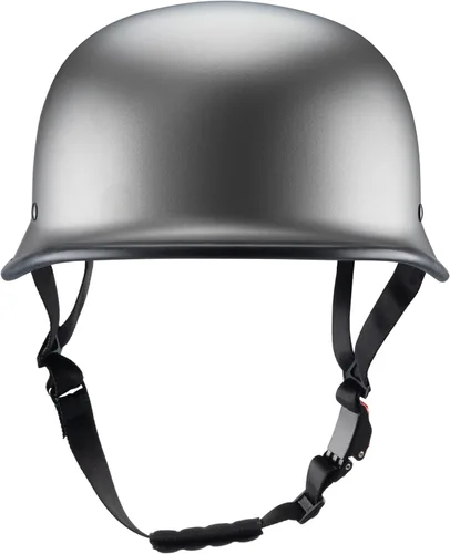 Miniatura 2 de Casco de motocicleta estilo alemán, medio casco con carcasa de media concha para motocicletas Chopper Cruiser