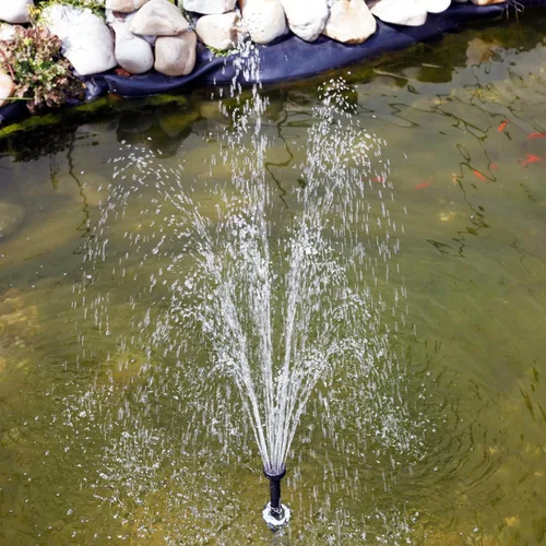 Miniatura 7 de Kit de bomba de agua solar de 25 W: Bomba de agua de protección DC Dry-Run 370GpH con panel solar de 18V 25W para fuente, estanque de peces