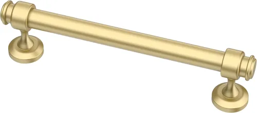 Miniatura 37 de Alzassbg - Paquete de 10 tiradores dorados cepillados para gabinete, manijas de cocina de 3 pulgadas (76mm) de centro a centro de agujero, barra