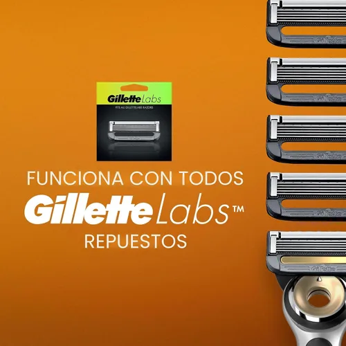 Miniatura 6 de Gillette GilletteLabs - Kit de afeitado térmico para hombres, 1 mango, 2 recambios de cuchillas de afeitar, 1 base de carga