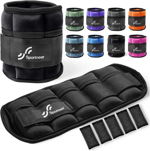 Miniatura 13 de Sportneer Adjustable Ankle/Wrist Weights for Men Women Kids, Weighted Leg & Cuff Strength Training for Yoga Walking Running Aerobics Gym Fitness