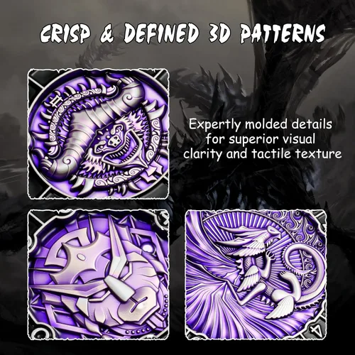 Miniatura 6 de DNDND Dados Giratorios 8 en 1 con Doble D20 – Juego de Dados Hexagonales de Metal con Temática de Monstruos D&D para TTRPG Dungeons and Dragons
