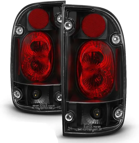 ACANII -Para 1995-2000 Toyota Tacoma Pickup Truck Pre-runner Luces traseras negras Lámparas de freno izquierda+derecha 1996 1997 1998 1999