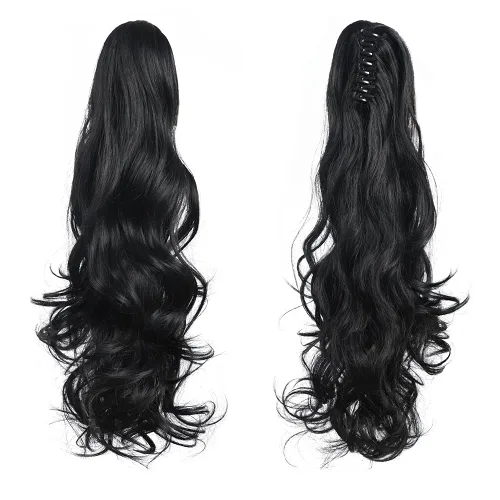 Miniatura 233 de Extensiones de cola de caballo de cabello rubio, extensiones de cola de caballo para mujer, pinza de extensiones de cabello rizado de 12 pulgadas