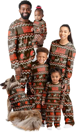 Miniatura 18 de FOCO NFL womens Nfl Team Ugly Pattern Matching Set Family Holiday Pajamas