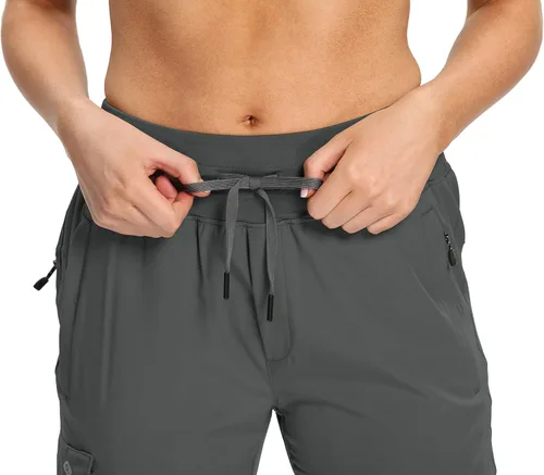 Miniatura 4 de RlaGed - Pantalones tipo cargo de senderismo para mujer, pantalones deportivos ligeros, de secado rápido, resistentes al agua, para pesca y al aire