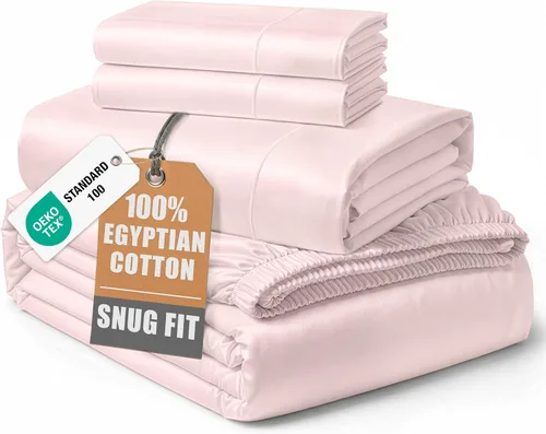 Miniatura 20 de Lane Linen Sábanas 100% de algodón egipcio, tamaño King, naturalmente transpirables y duraderas, cómodas para el invierno, ultra suaves, comodidad