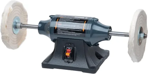 Miniatura 8 de POWERTEC Pulidor de joyas de banco de 6 pulgadas, incluye 2 ruedas de pulido Thic de 80 capas, máquina de pulido ideal para pulir metal, joyas