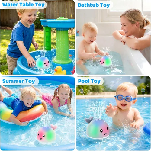 Miniatura 7 de ANGGIKO Juguetes de Baño para Bebé Niño, Rellenos para Calcetín Navideño Regalo para Niño de 1 Año, Juguetes de Baño para Niños de 1-3 Años, Juguete