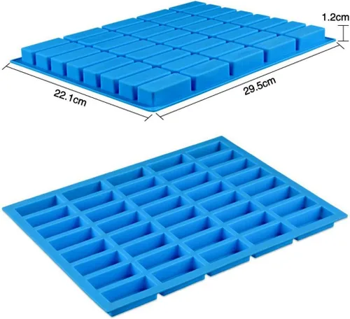 Miniatura 3 de Mity rain Molde de silicona rectangular de 40 cavidades, moldes para bandejas de caramelo para trufas de chocolate, ganache, gelatina, praliné
